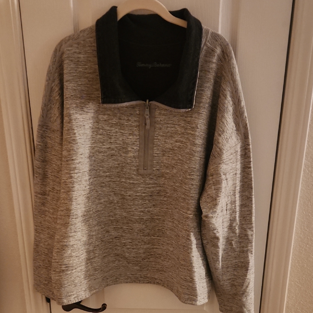 Tommy Bahama Gray‎ Quarter-Zip Sweater